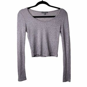American Eagle “Don’t Ask Why” Long Sleeve Cropped